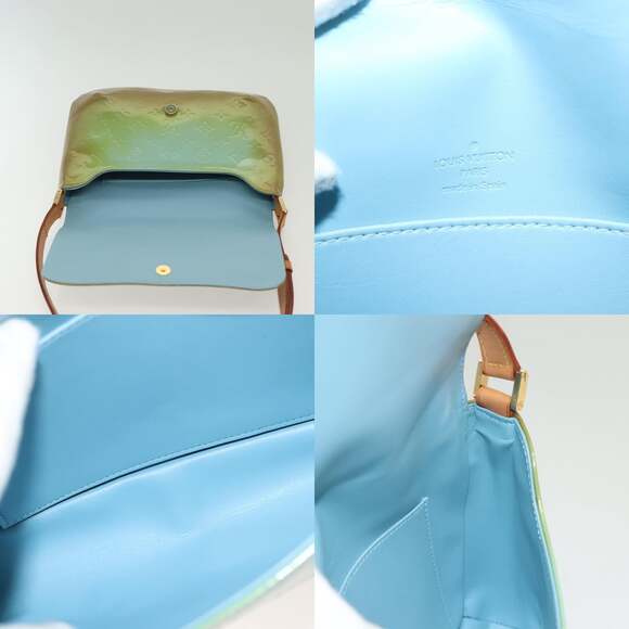 LOUIS VUITTON Monogram Vernis Thompson Street Bag Baby Blue M91009 - Picture 11 of 12
